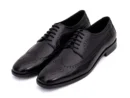 calvero black derby brogue shoe