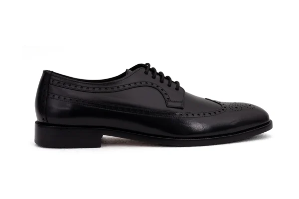 calvero black derby brogue shoe