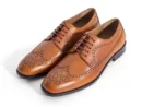 calvero tan derby brogue shoe