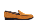 carnex mustard yellow suede belgian loafers