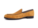 carnex mustard yellow suede belgian loafers