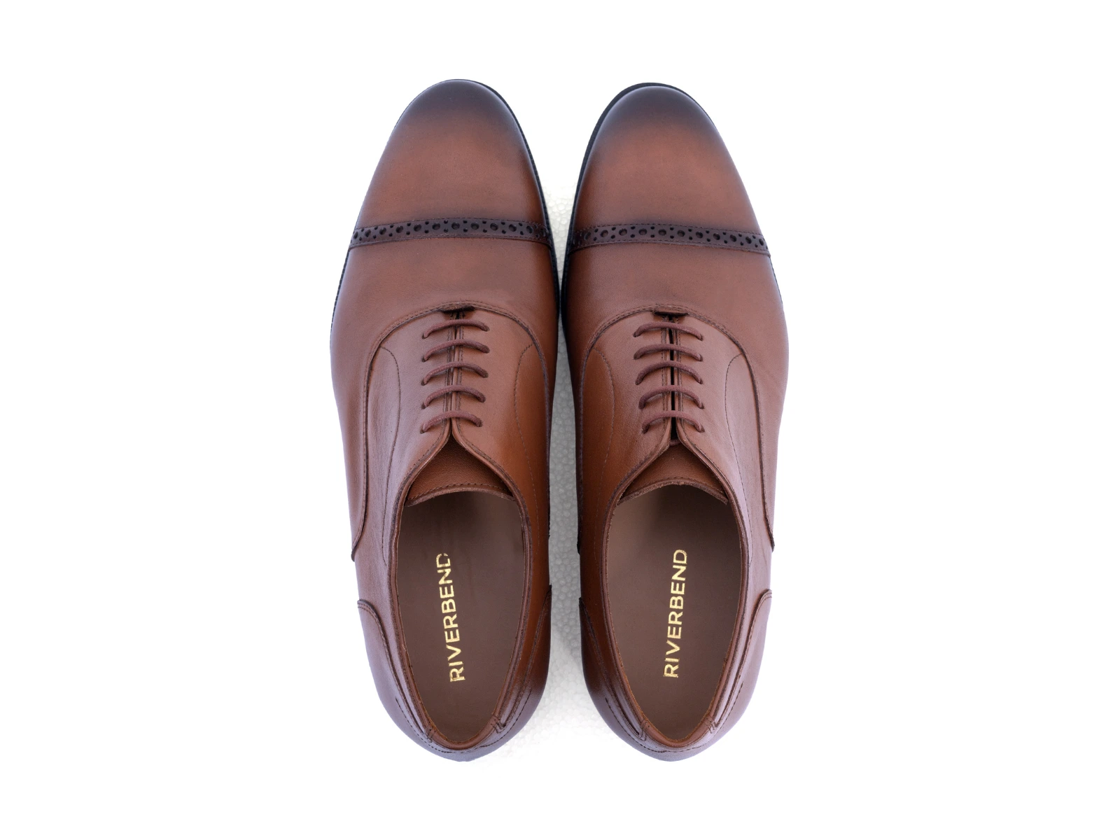 eden tan toe cap oxford top
