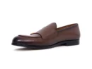 glaze brown Belgian monk strap side