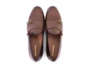 glaze brown Belgian monk strap top