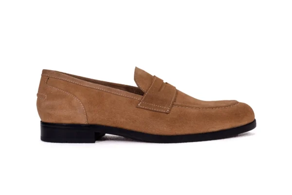 fenix sand beige penny loafer