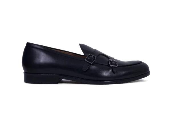 glaze black belgian monk strap