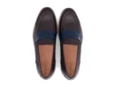 strado brown milled blue milled strap loafers top
