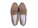 strado dark beige suede loafers top