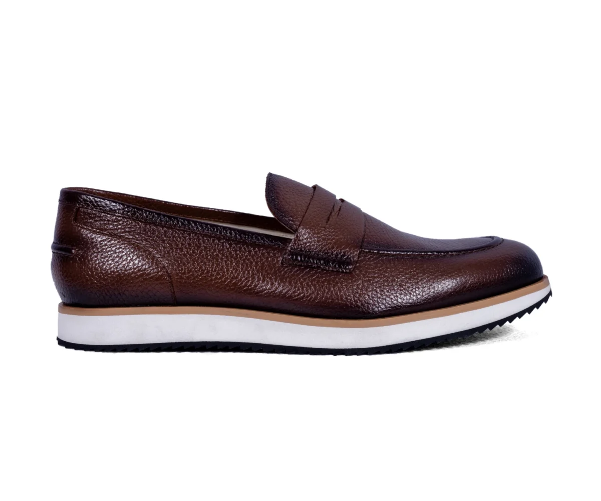 strado tan milled loafers