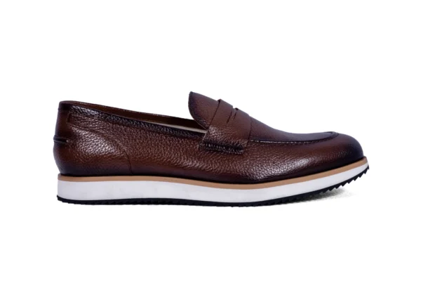 strado tan milled loafers