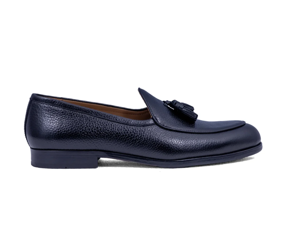 kensley black belgian loafers