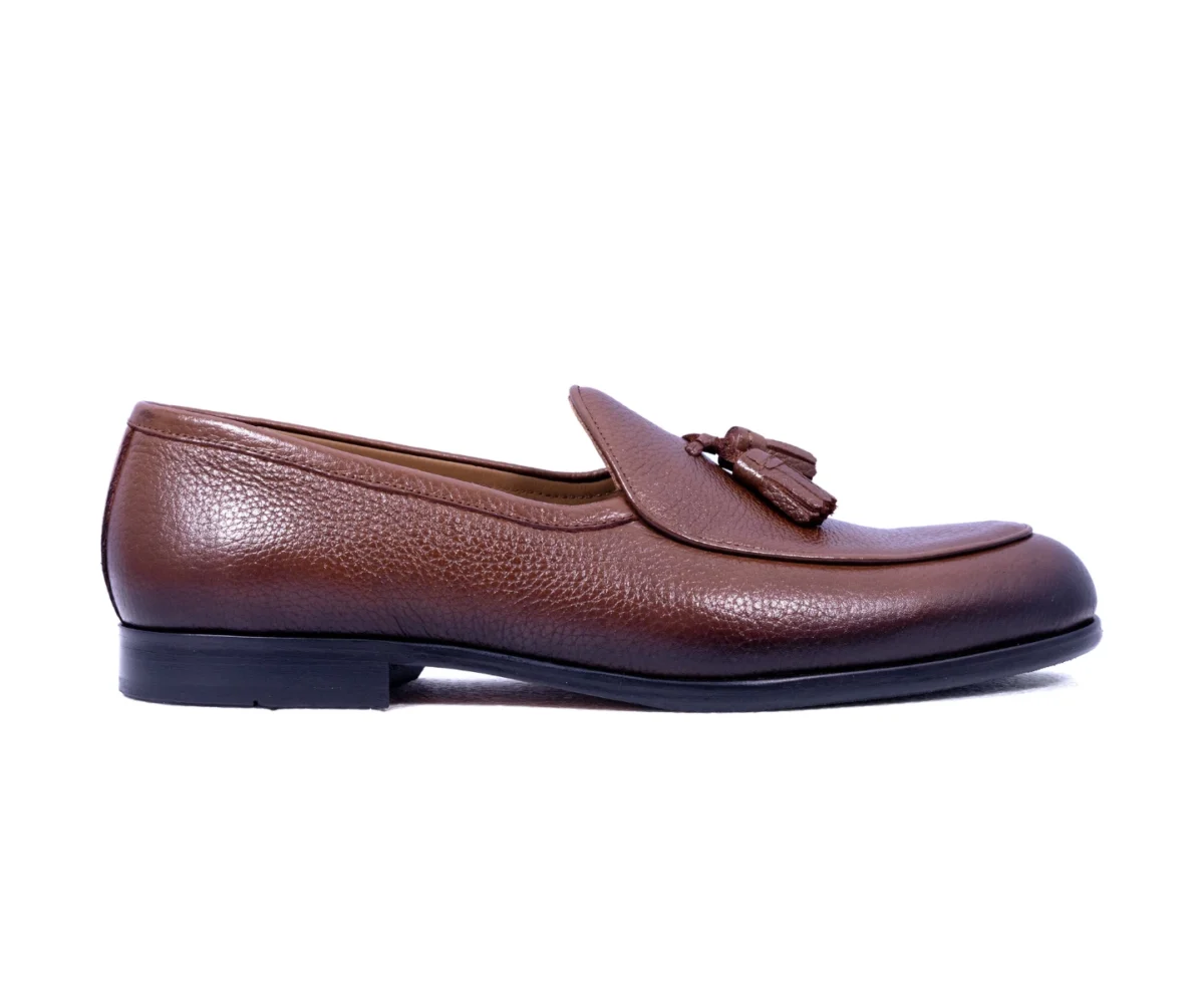 kensley tan belgian loafers