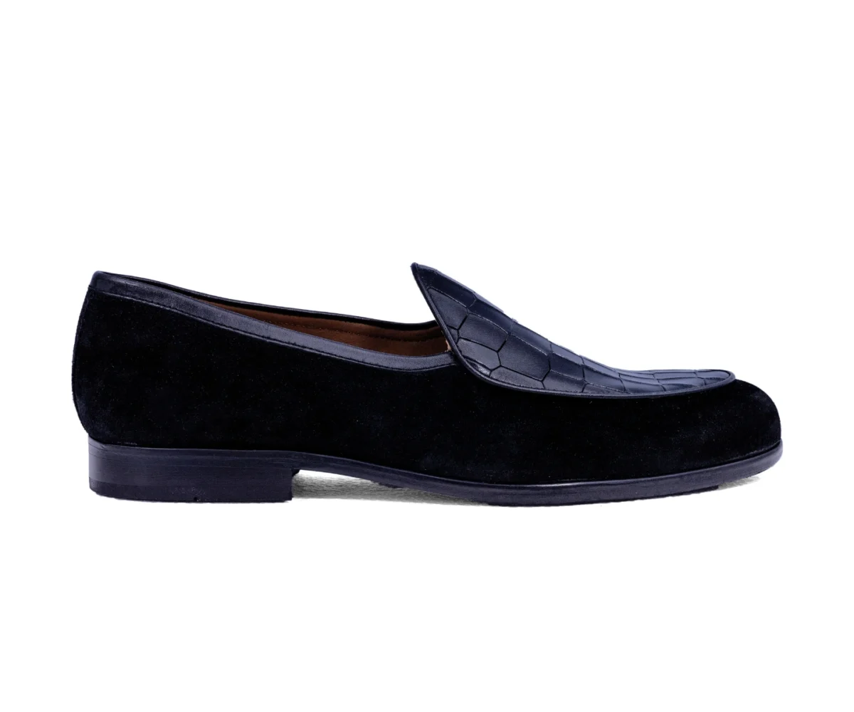 carrington black belgian loafers